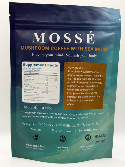 Mossé Mushroom Coffee with Sea Moss
